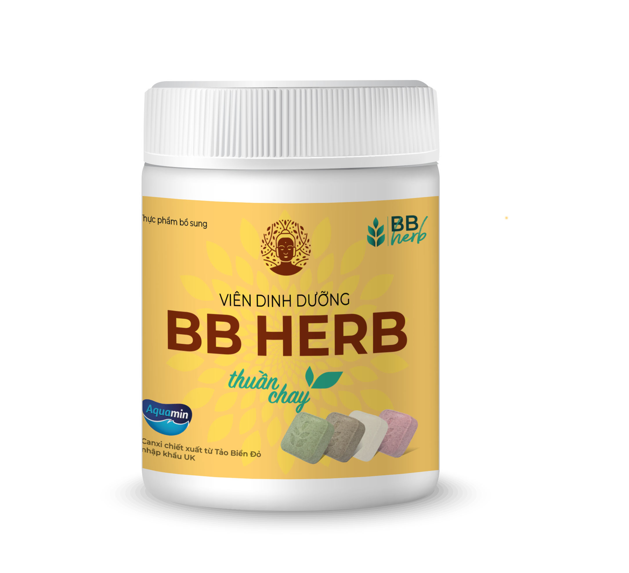 Viên sữa ăn liền BB HERB Phật Giáo (4 vị)